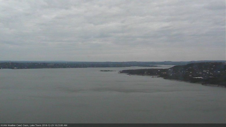 Lake Travis webcam, December 29, 2018 9:25 AM CT