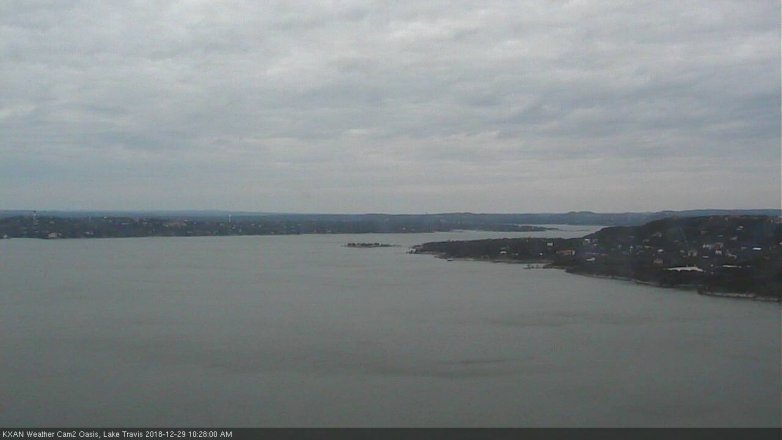 Lake Travis webcam, December 29, 2018 9:30 AM CT