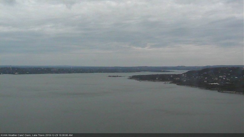 Lake Travis webcam, December 29, 2018 9:40 AM CT