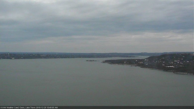 Lake Travis webcam, December 29, 2018 9:50 AM CT