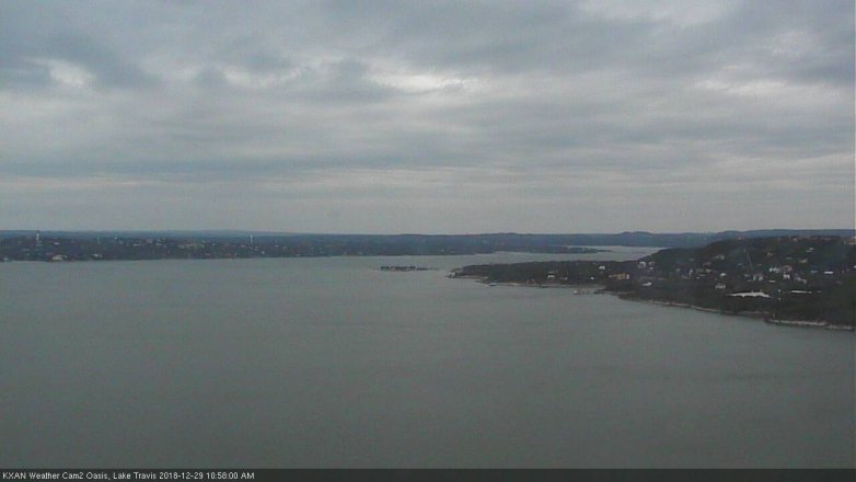 Lake Travis webcam, December 29, 2018 10:00 AM CT
