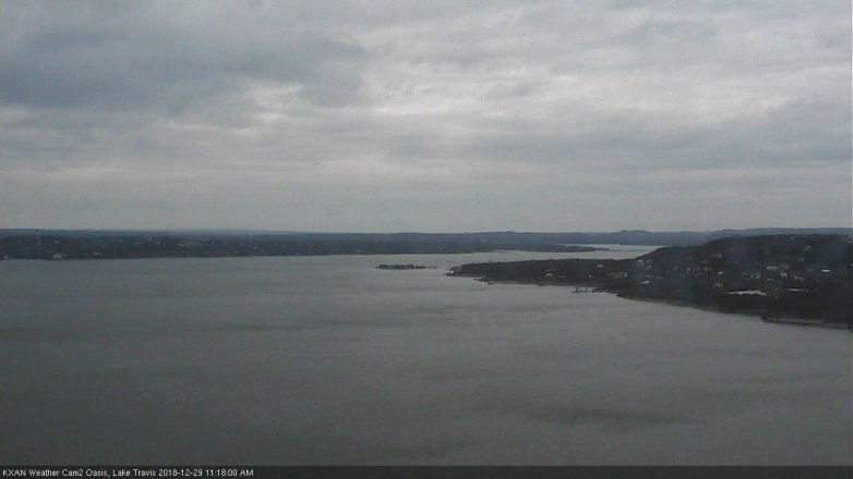 Lake Travis webcam, December 29, 2018 10:20 AM CT