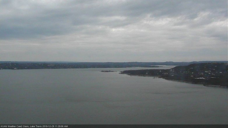 Lake Travis webcam, December 29, 2018 10:30 AM CT