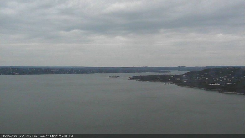 Lake Travis webcam, December 29, 2018 10:45 AM CT