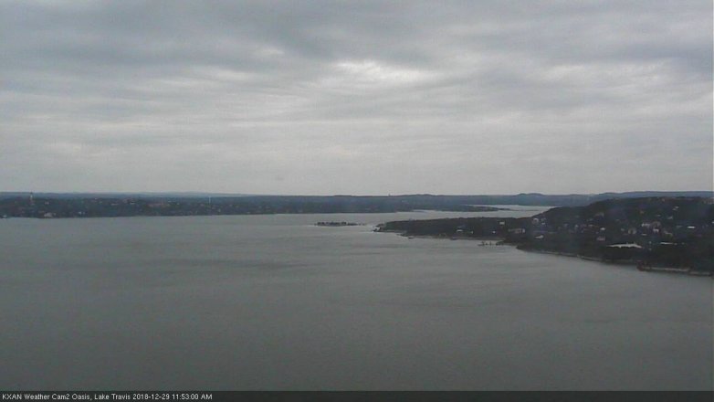 Lake Travis webcam, December 29, 2018 10:55 AM CT