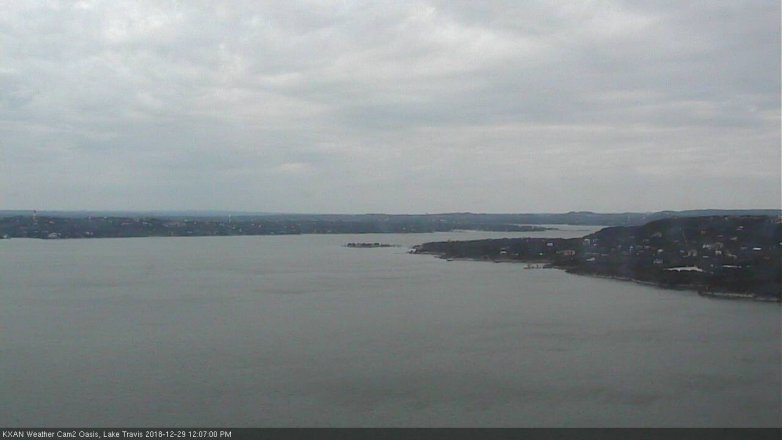 Lake Travis webcam, December 29, 2018 11:10 AM CT