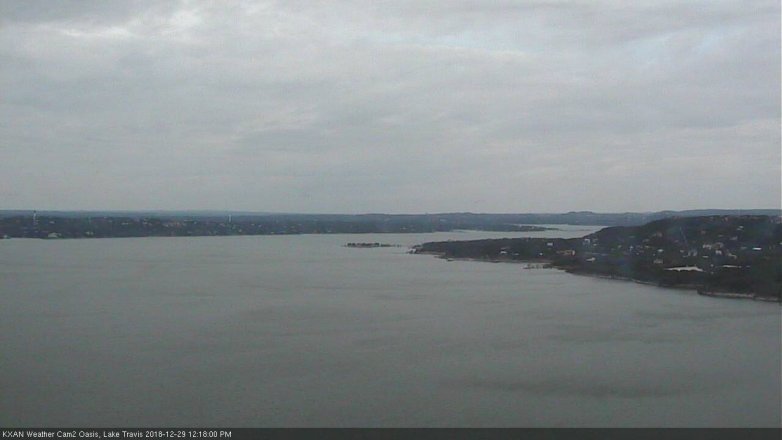 Lake Travis webcam, December 29, 2018 11:20 AM CT