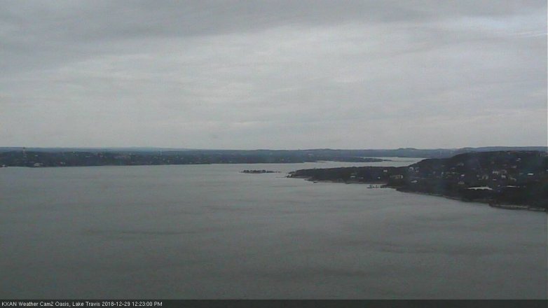 Lake Travis webcam, December 29, 2018 11:25 AM CT