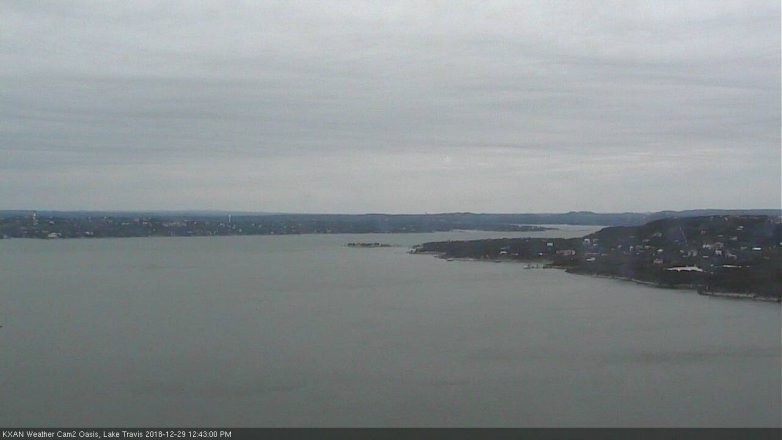 Lake Travis webcam, December 29, 2018 11:45 AM CT