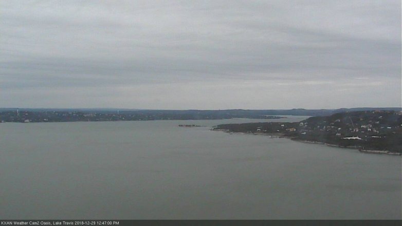 Lake Travis webcam, December 29, 2018 11:50 AM CT