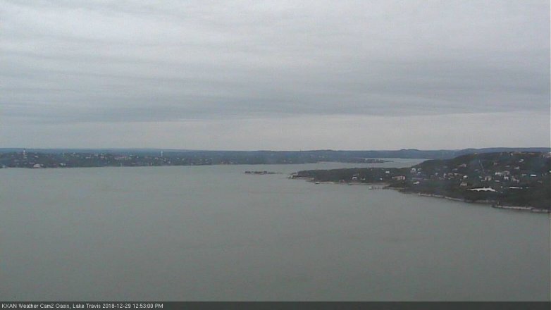 Lake Travis webcam, December 29, 2018 11:55 AM CT