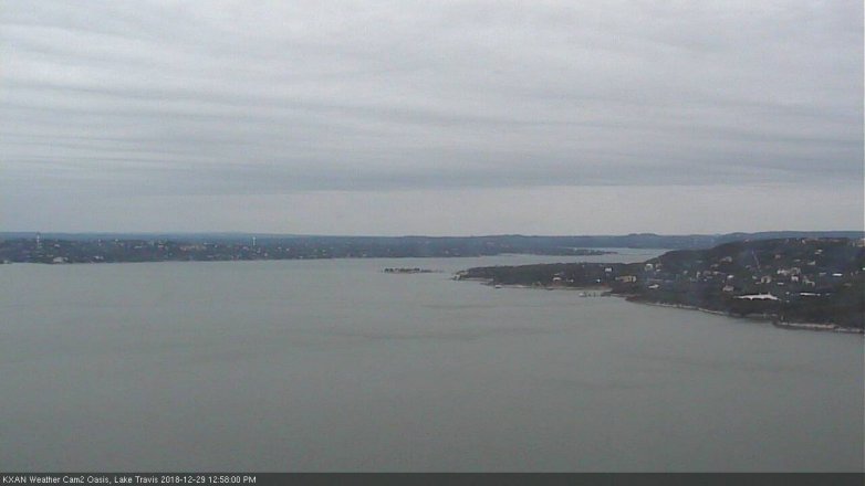 Lake Travis webcam, December 29, 2018 12:00 PM CT
