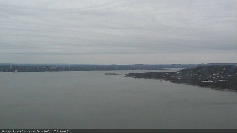 Lake Travis webcam, December 29, 2018 12:10 PM CT
