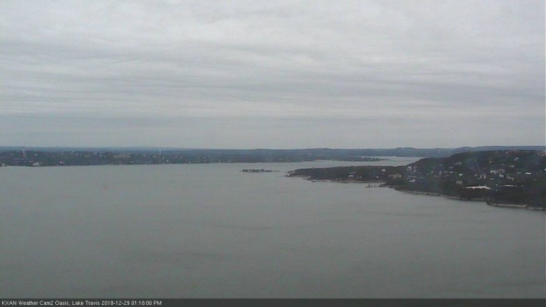 Lake Travis webcam, December 29, 2018 12:20 PM CT
