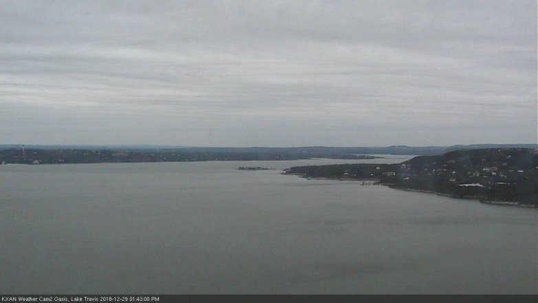 Lake Travis webcam, December 29, 2018 12:45 PM CT