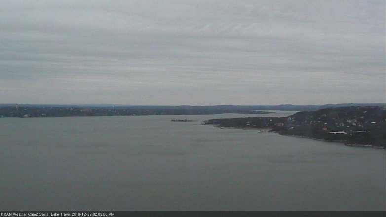 Lake Travis webcam, December 29, 2018 1:05 PM CT