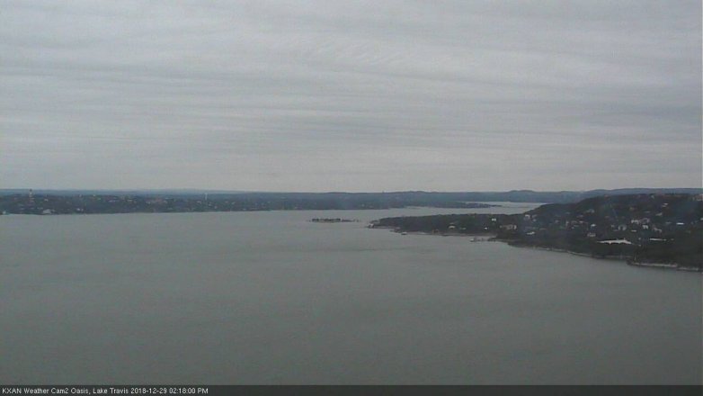 Lake Travis webcam, December 29, 2018 1:20 PM CT