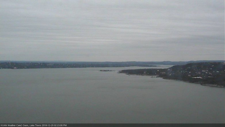 Lake Travis webcam, December 29, 2018 1:25 PM CT