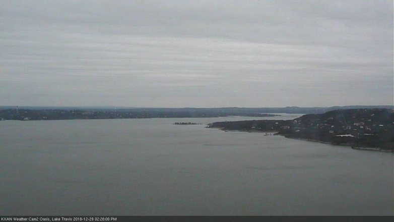 Lake Travis webcam, December 29, 2018 1:30 PM CT