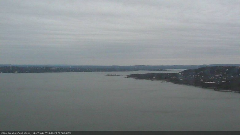 Lake Travis webcam, December 29, 2018 1:40 PM CT