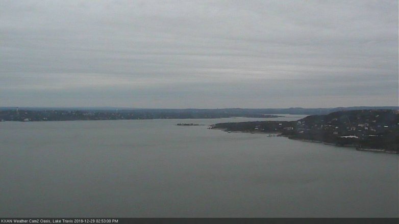 Lake Travis webcam, December 29, 2018 1:55 PM CT