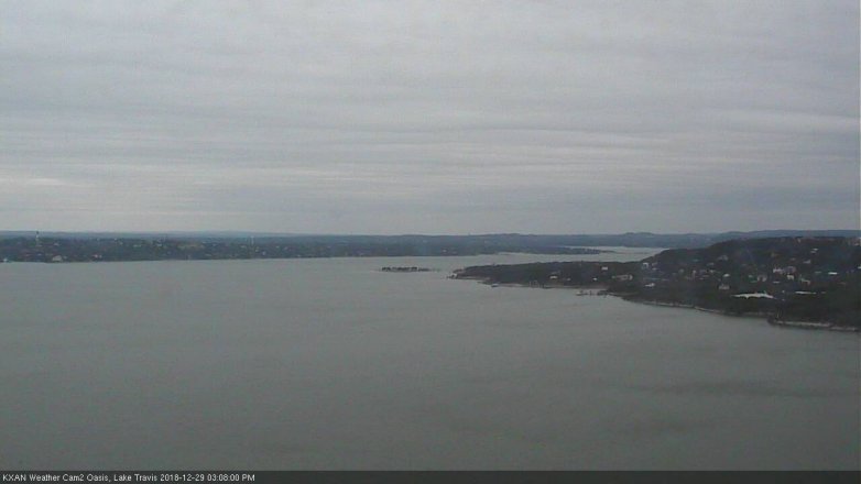 Lake Travis webcam, December 29, 2018 2:10 PM CT