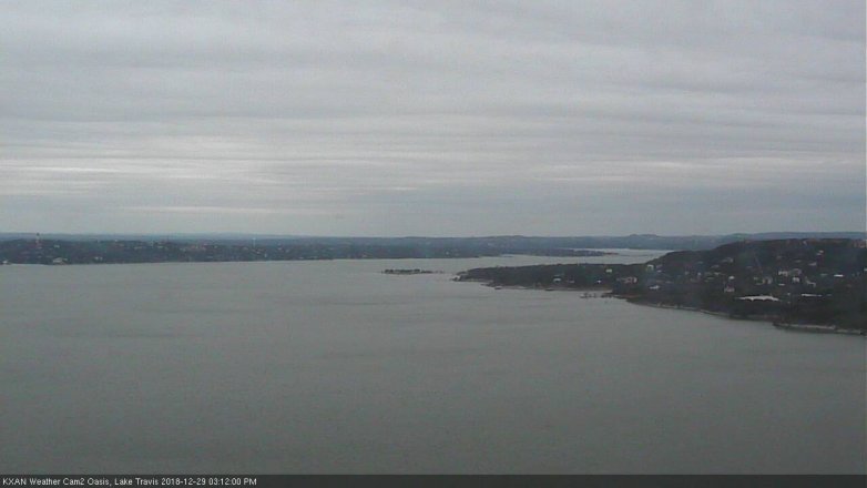 Lake Travis webcam, December 29, 2018 2:15 PM CT