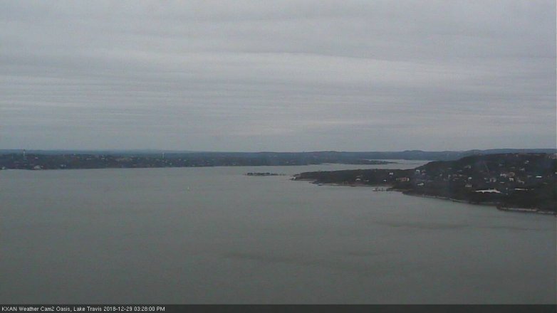 Lake Travis webcam, December 29, 2018 2:30 PM CT