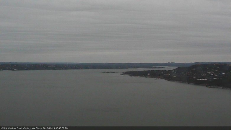 Lake Travis webcam, December 29, 2018 2:50 PM CT