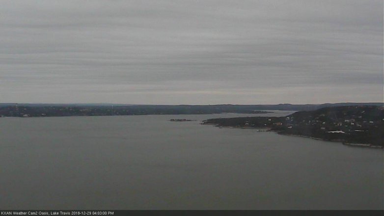 Lake Travis webcam, December 29, 2018 3:05 PM CT