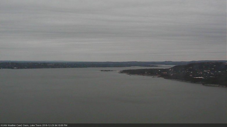 Lake Travis webcam, December 29, 2018 3:20 PM CT