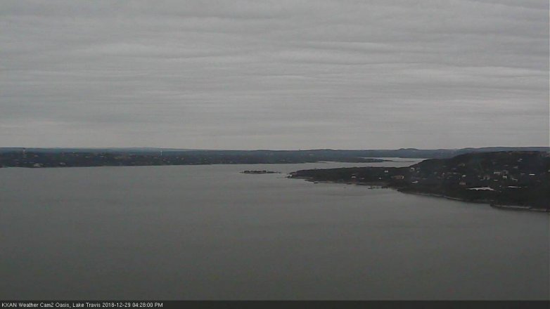 Lake Travis webcam, December 29, 2018 3:30 PM CT