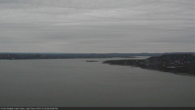 Lake Travis webcam, December 29, 2018 3:35 PM CT