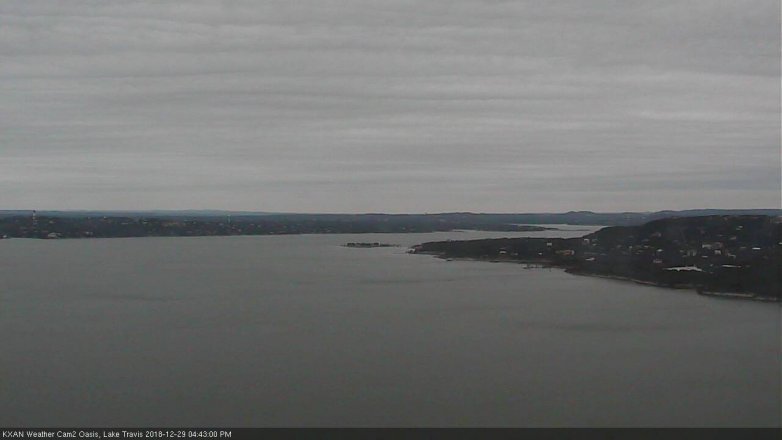 Lake Travis webcam, December 29, 2018 3:45 PM CT