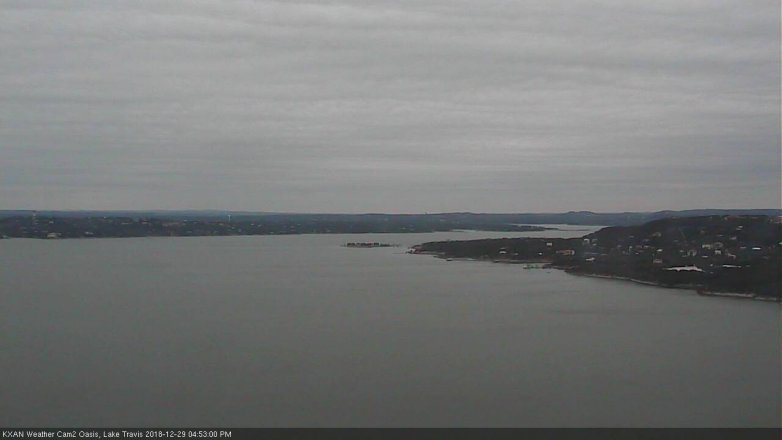 Lake Travis webcam, December 29, 2018 3:55 PM CT