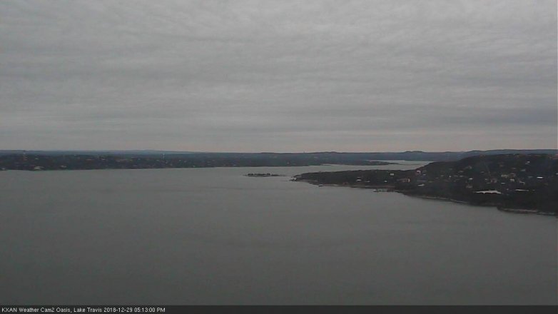 Lake Travis webcam, December 29, 2018 4:15 PM CT