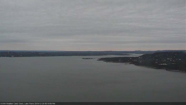 Lake Travis webcam, December 29, 2018 4:20 PM CT