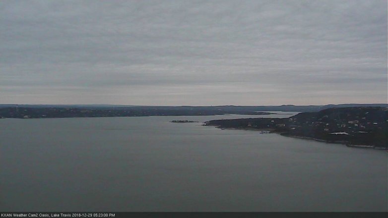 Lake Travis webcam, December 29, 2018 4:25 PM CT