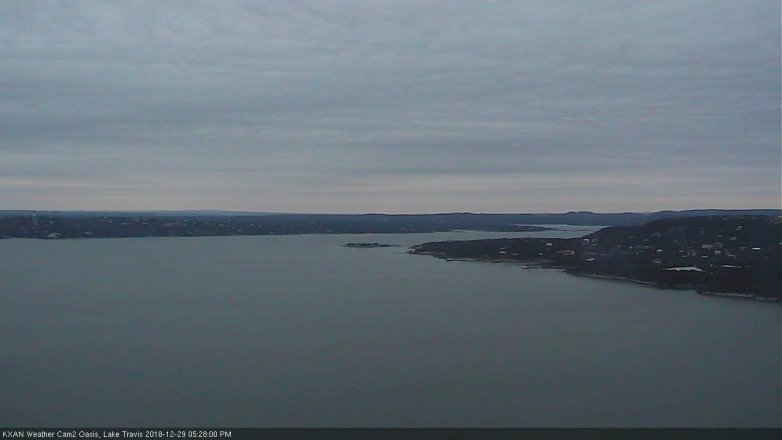 Lake Travis webcam, December 29, 2018 4:30 PM CT