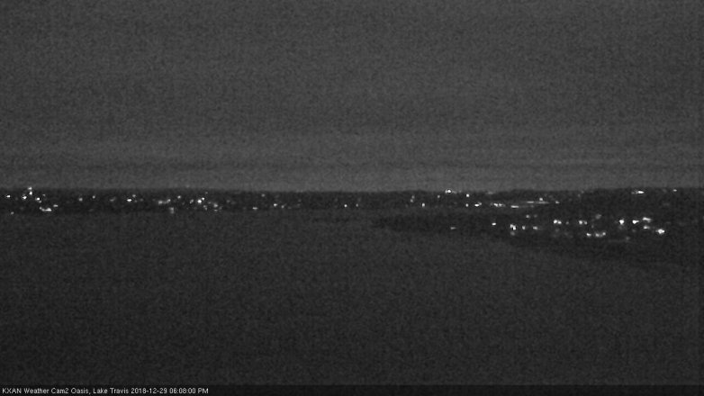 Lake Travis webcam, December 29, 2018 5:10 PM CT