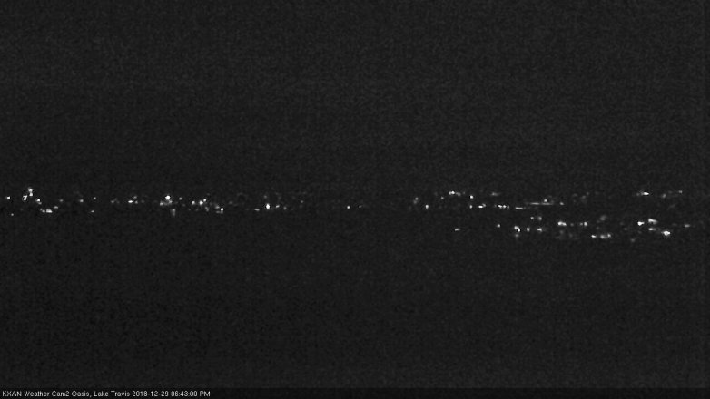 Lake Travis webcam, December 29, 2018 5:45 PM CT