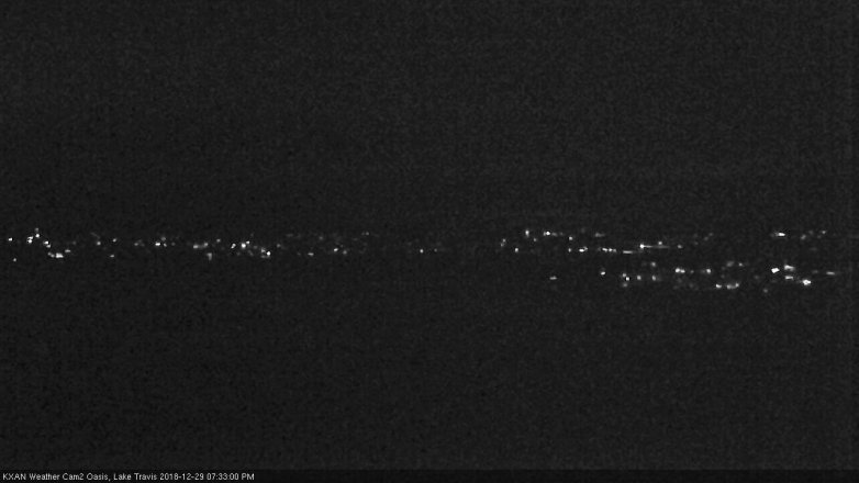Lake Travis webcam, December 29, 2018 6:35 PM CT
