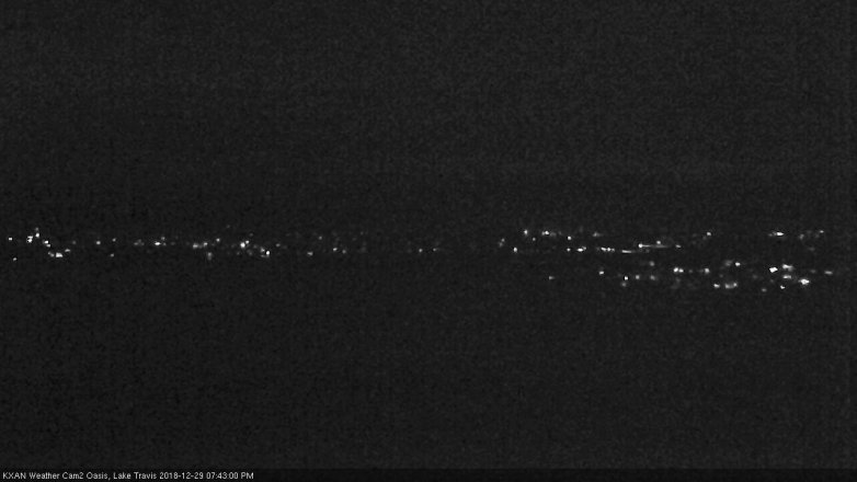 Lake Travis webcam, December 29, 2018 6:45 PM CT