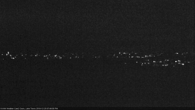 Lake Travis webcam, December 29, 2018 6:50 PM CT