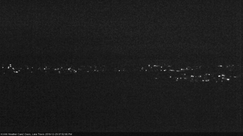 Lake Travis webcam, December 29, 2018 6:55 PM CT