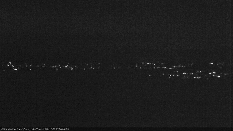 Lake Travis webcam, December 29, 2018 7:00 PM CT