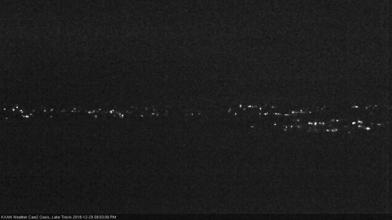 Lake Travis webcam, December 29, 2018 7:05 PM CT