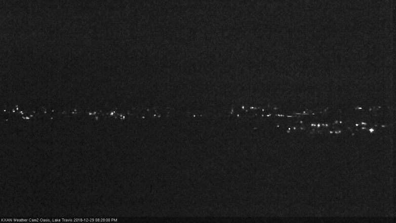 Lake Travis webcam, December 29, 2018 7:30 PM CT