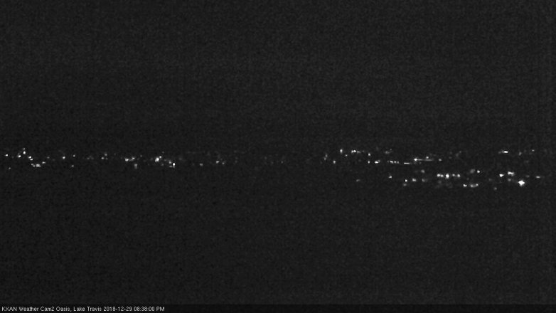 Lake Travis webcam, December 29, 2018 7:40 PM CT