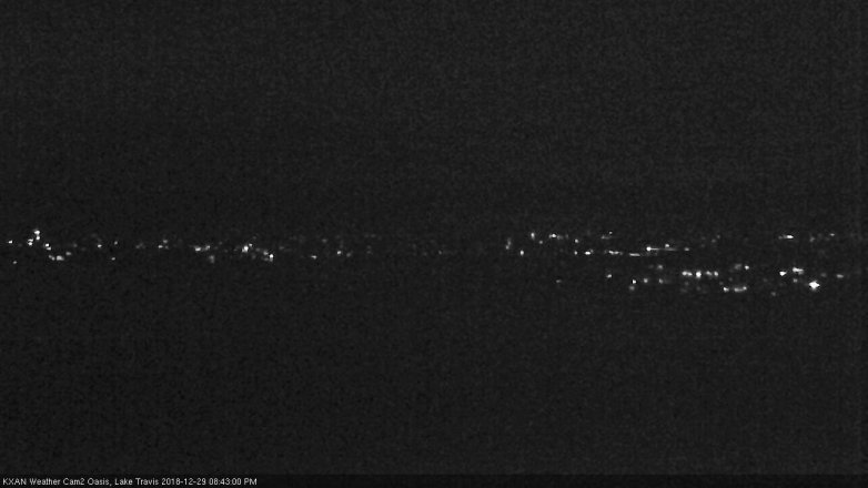 Lake Travis webcam, December 29, 2018 7:45 PM CT